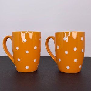 Orange with White Polka Dot Mug